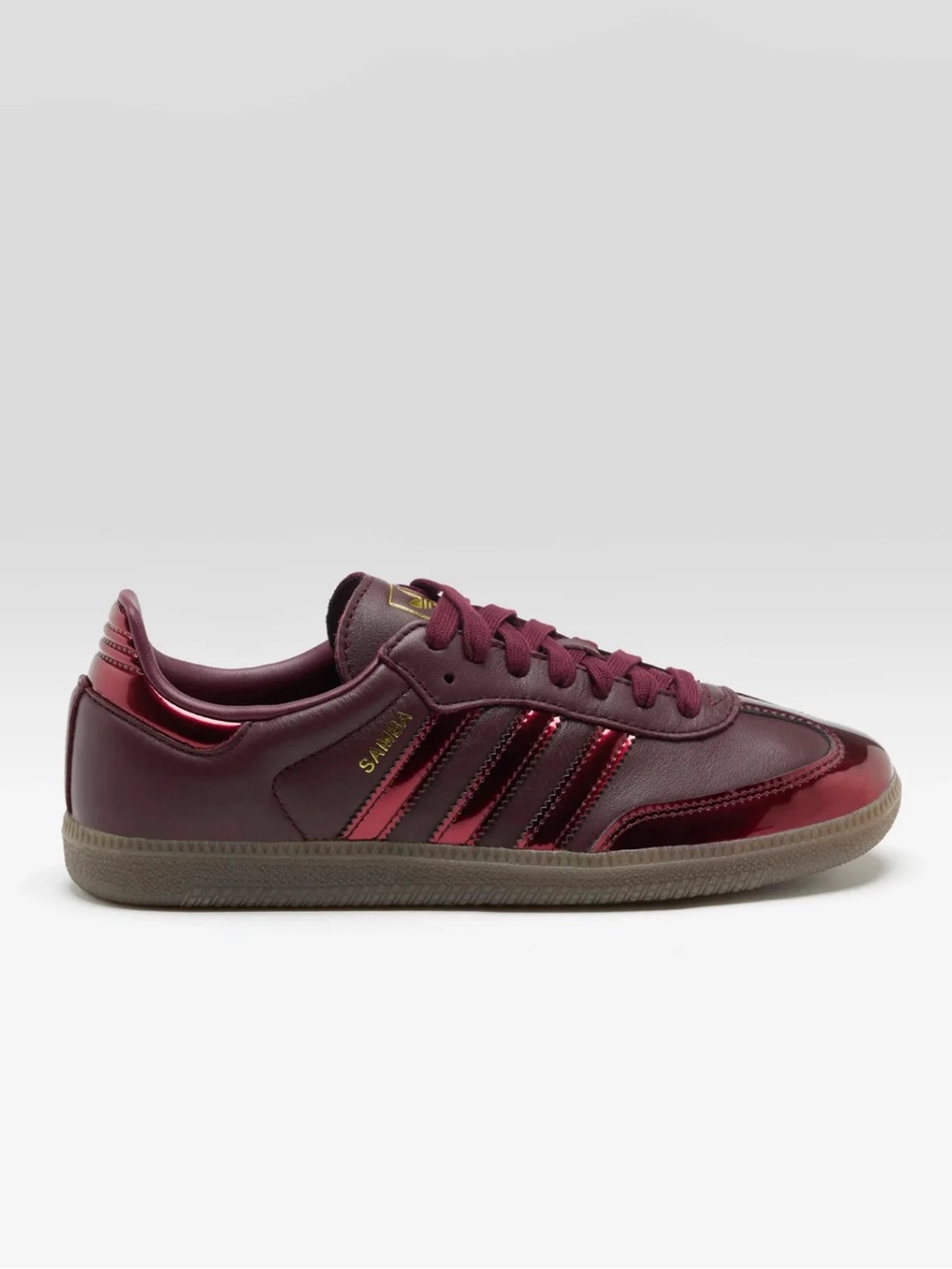 adidas Samba OG Maroon / Metallic / Gold - Picture 5 of 10